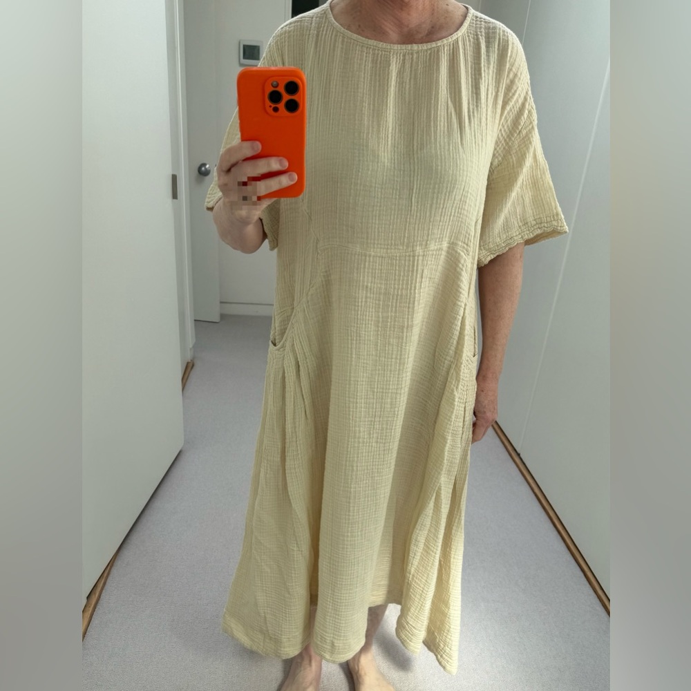Free People Live Light Midi Dress in Tidal Foam - Picture 7 of 8